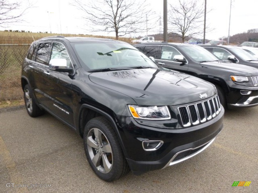 2014 Grand Cherokee Limited 4x4 - Black Forest Green Pearl / New Zealand Black/Light Frost photo #4