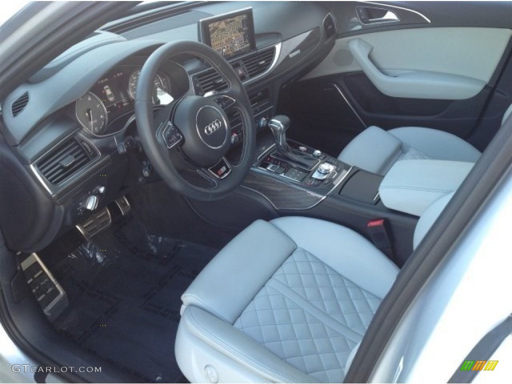 Lunar Silver Interior 2013 Audi S6 4.0 TFSI quattro Sedan Photo #92249048