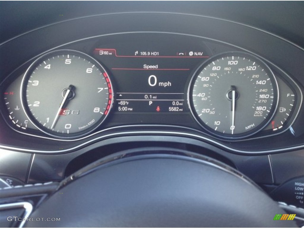 2013 Audi S6 4.0 TFSI quattro Sedan Gauges Photo #92249303