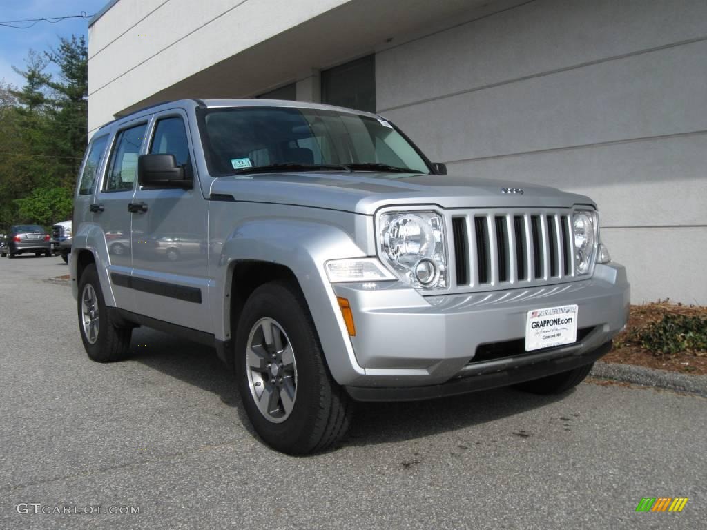 2008 Liberty Sport 4x4 - Bright Silver Metallic / Pastel Slate Gray photo #1