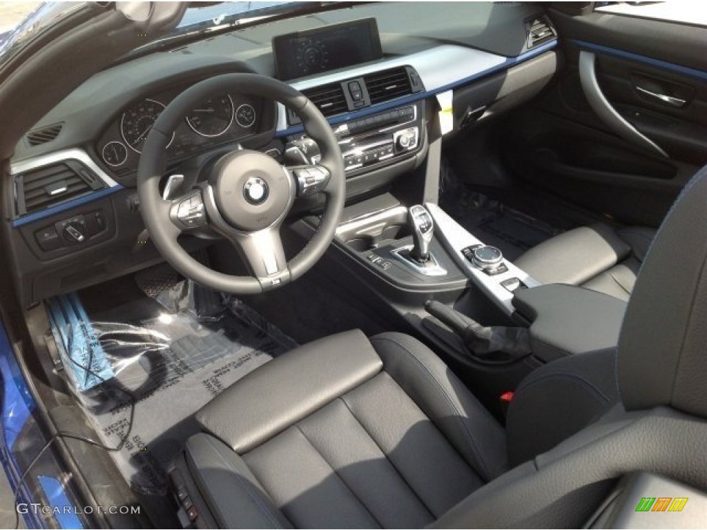 Black Interior 2014 BMW 4 Series 428i Convertible Photo #92252353