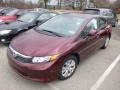 Crimson Pearl - Civic LX Sedan Photo No. 3