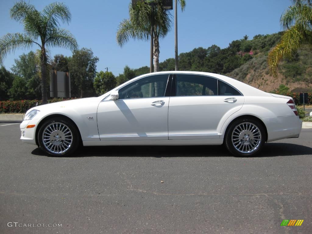 2007 S 600 Sedan - designo Mystic White / designo Porcelain Beige photo #2