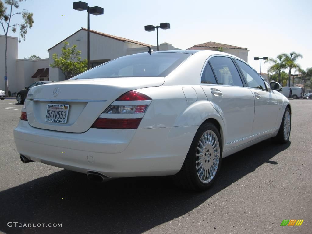 2007 S 600 Sedan - designo Mystic White / designo Porcelain Beige photo #5