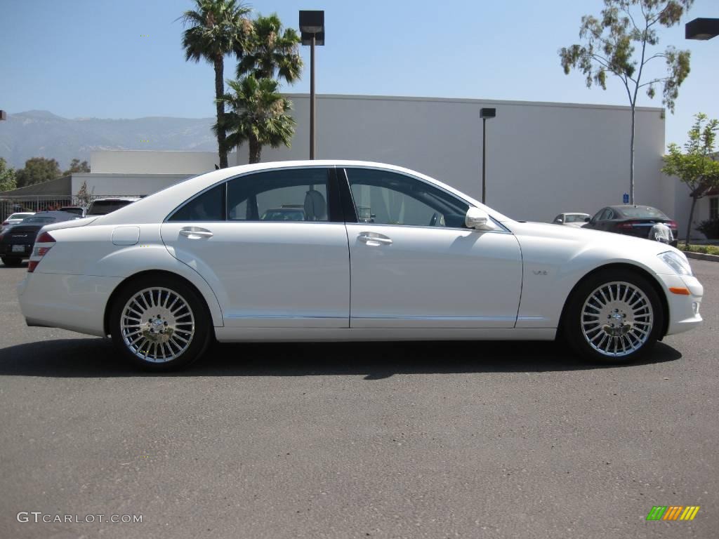 2007 S 600 Sedan - designo Mystic White / designo Porcelain Beige photo #6