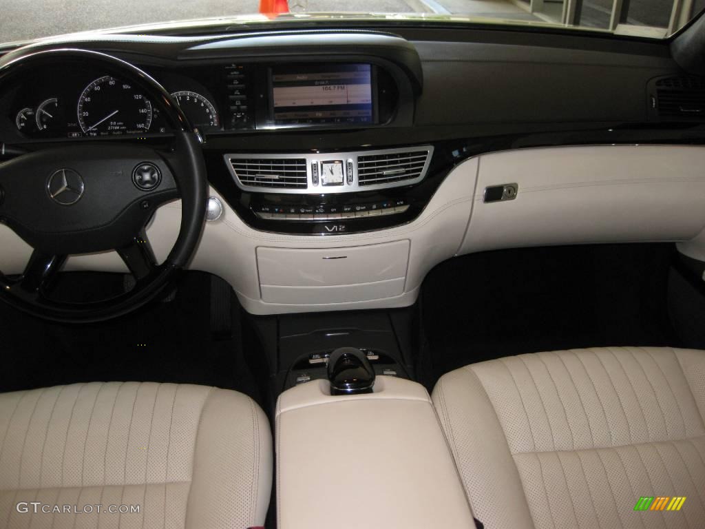 2007 S 600 Sedan - designo Mystic White / designo Porcelain Beige photo #28