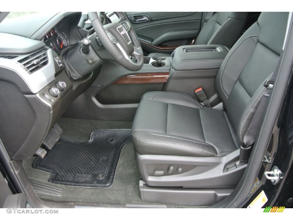 Jet Black Interior 2015 GMC Yukon XL SLT 4WD Photo #92258846