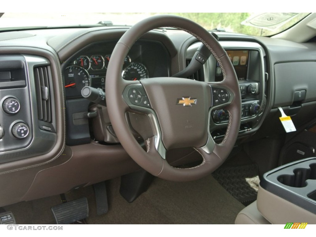 2014 Silverado 1500 LTZ Crew Cab 4x4 - White Diamond Tricoat / Cocoa/Dune photo #21