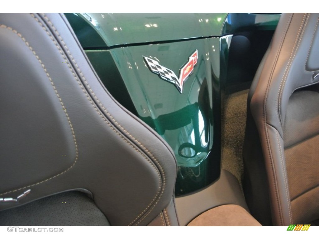 2014 Corvette Stingray Convertible Z51 Premiere Edition - Lime Rock Green Metallic / Premire Edition Brownstone Suede photo #26