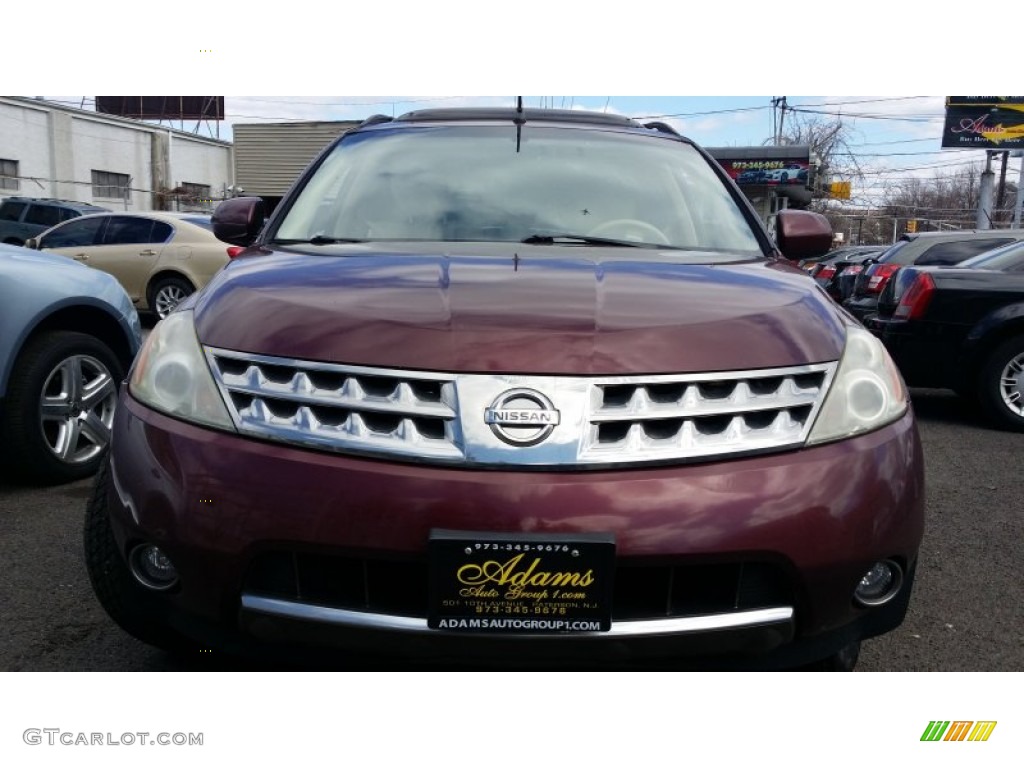 2006 Murano SE AWD - Merlot Pearl / Charcoal photo #2