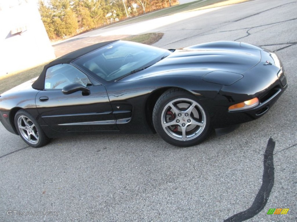 2002 Corvette Convertible - Black / Black photo #1