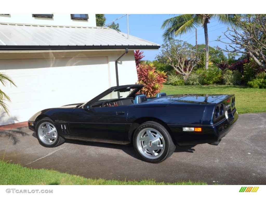 1988 Corvette Convertible - Dark Blue Metallic / Blue photo #2