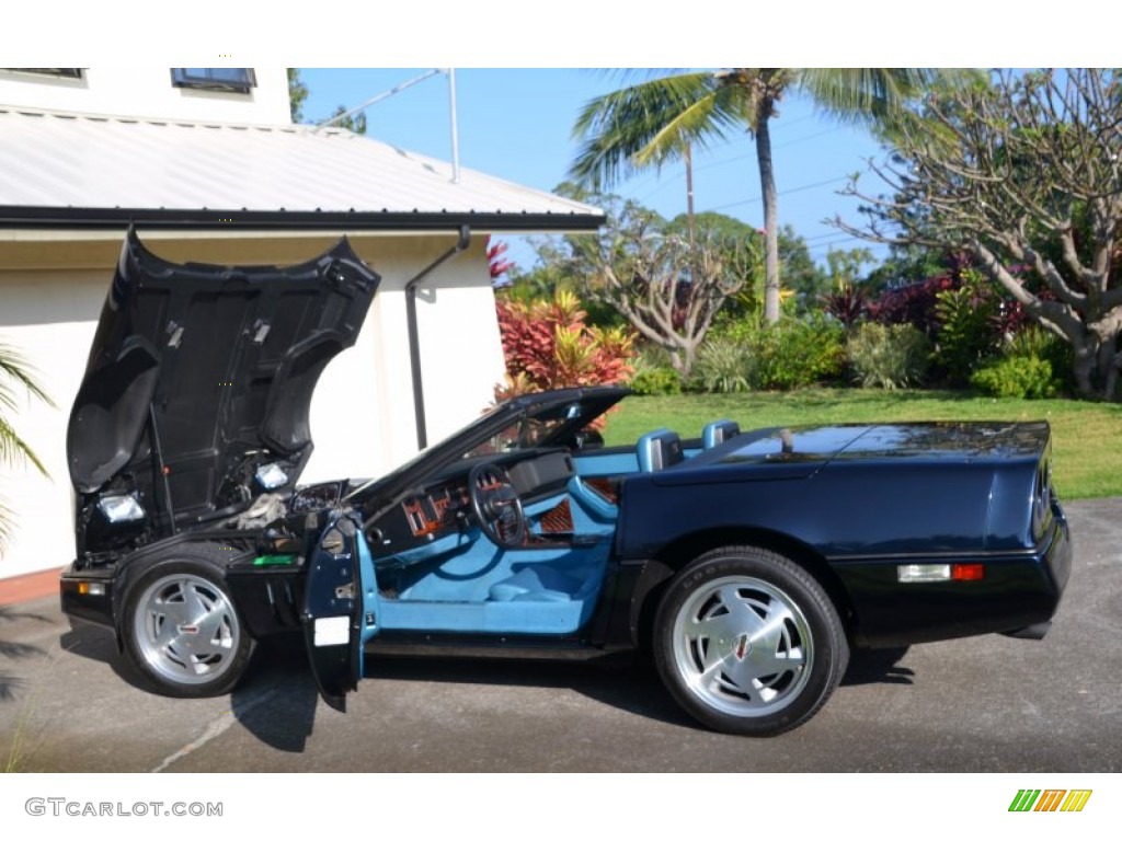 1988 Corvette Convertible - Dark Blue Metallic / Blue photo #4