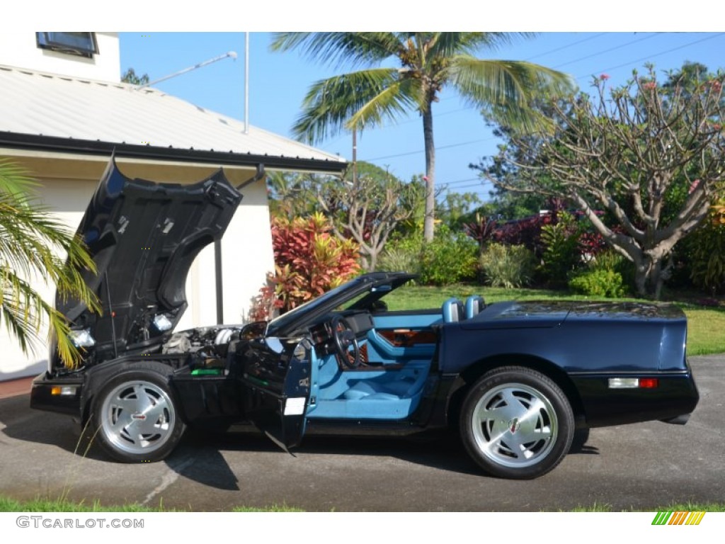 1988 Corvette Convertible - Dark Blue Metallic / Blue photo #5