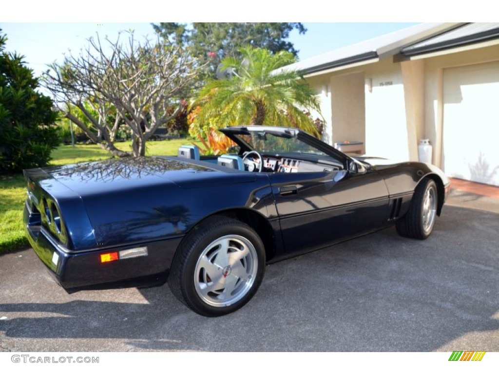 1988 Corvette Convertible - Dark Blue Metallic / Blue photo #7