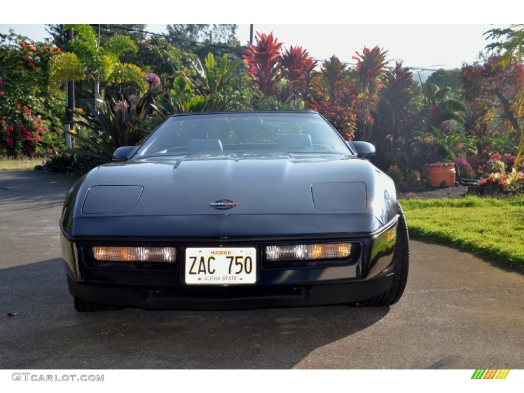 1988 Corvette Convertible - Dark Blue Metallic / Blue photo #12