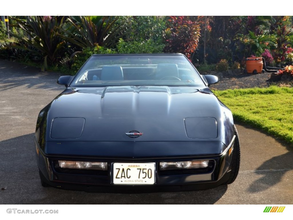 1988 Corvette Convertible - Dark Blue Metallic / Blue photo #13