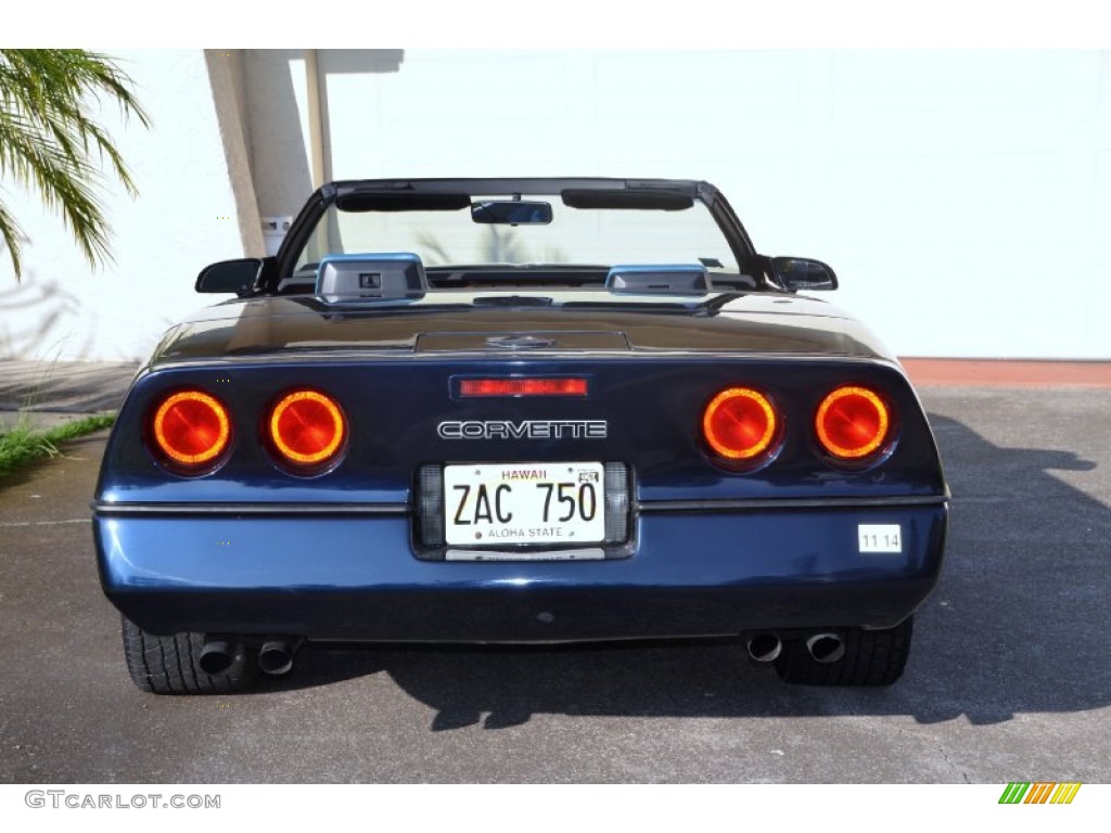 1988 Corvette Convertible - Dark Blue Metallic / Blue photo #14