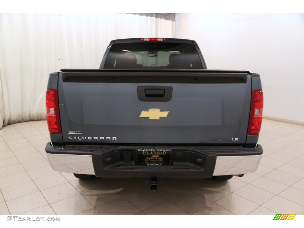 2011 Silverado 1500 LS Extended Cab 4x4 - Blue Granite Metallic / Dark Titanium photo #15