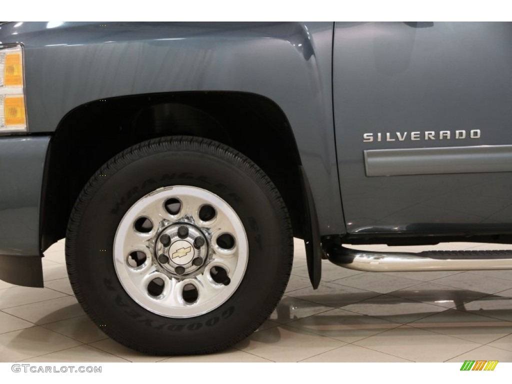 2011 Silverado 1500 LS Extended Cab 4x4 - Blue Granite Metallic / Dark Titanium photo #17