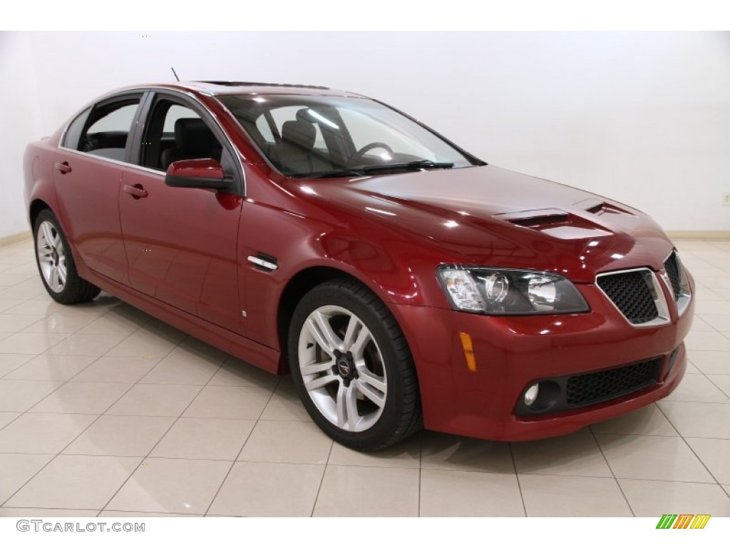 2009 G8 Sedan - Sport Red Metallic / Onyx photo #1