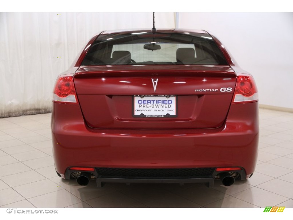 2009 G8 Sedan - Sport Red Metallic / Onyx photo #17