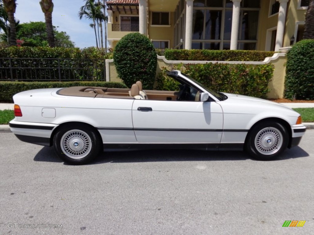 1994 3 Series 325i Convertible - Alpine White / Beige photo #3