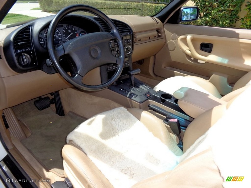 Beige Interior 1994 BMW 3 Series 325i Convertible Photo #92270773