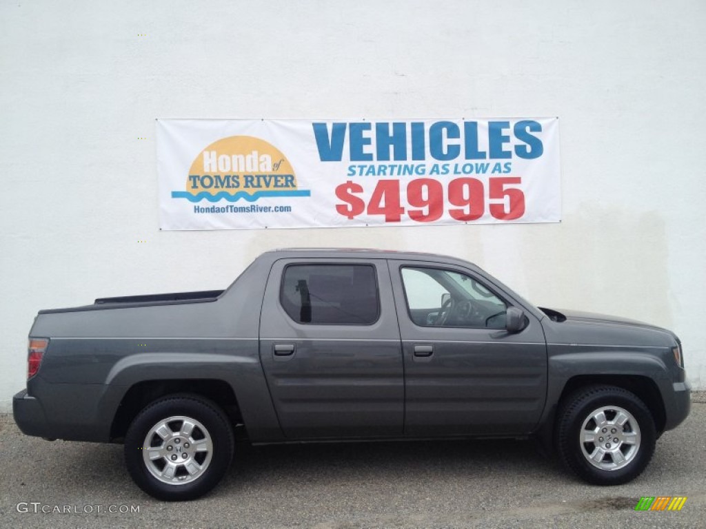 2008 Ridgeline RTS - Nimbus Gray Metallic / Gray photo #24