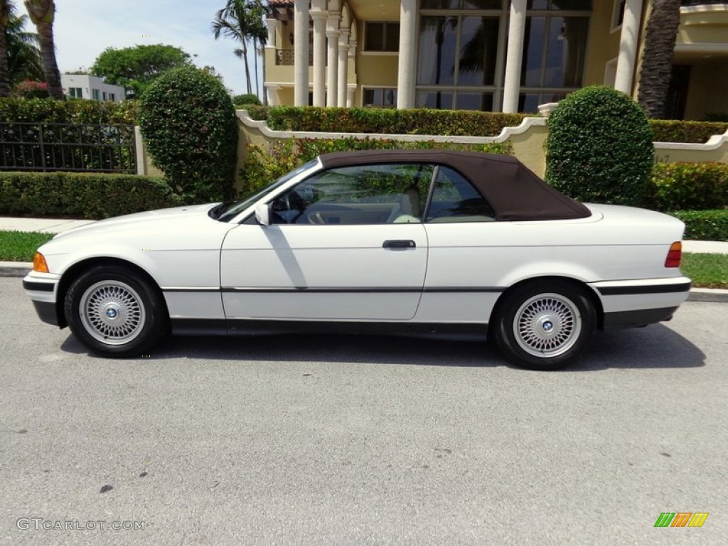1994 3 Series 325i Convertible - Alpine White / Beige photo #39