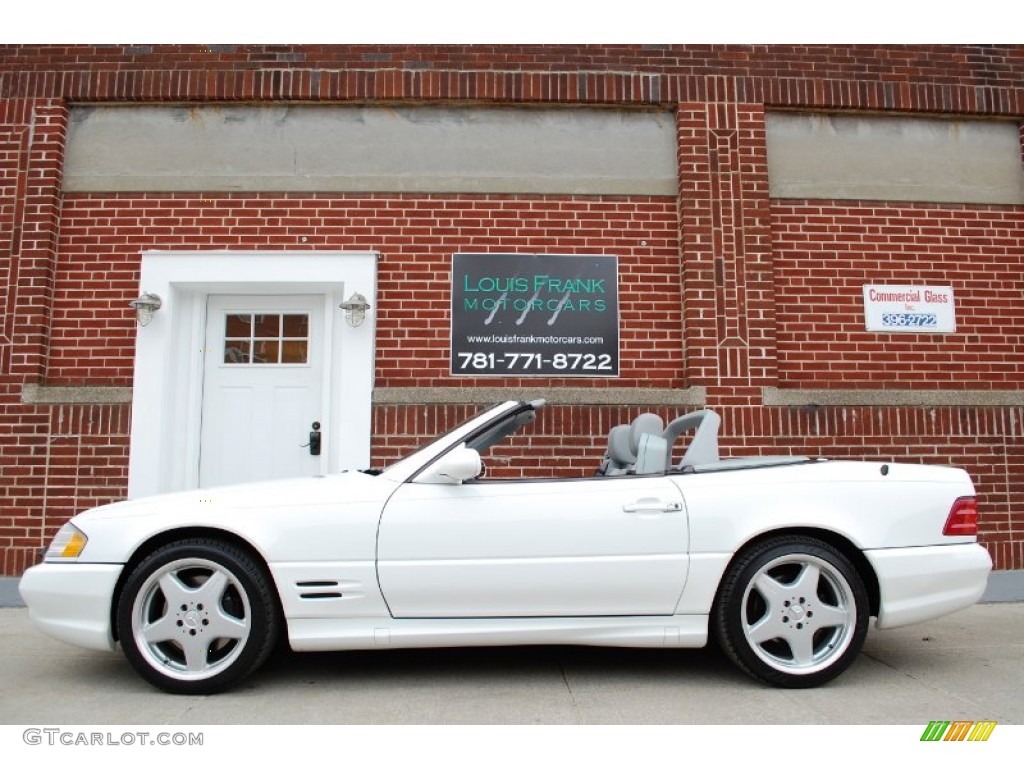 2001 SL 500 Roadster - Glacier White / Ash photo #1