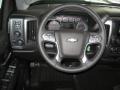 Jet Black 2015 Chevrolet Silverado 2500HD LT Crew Cab 4x4 Steering Wheel