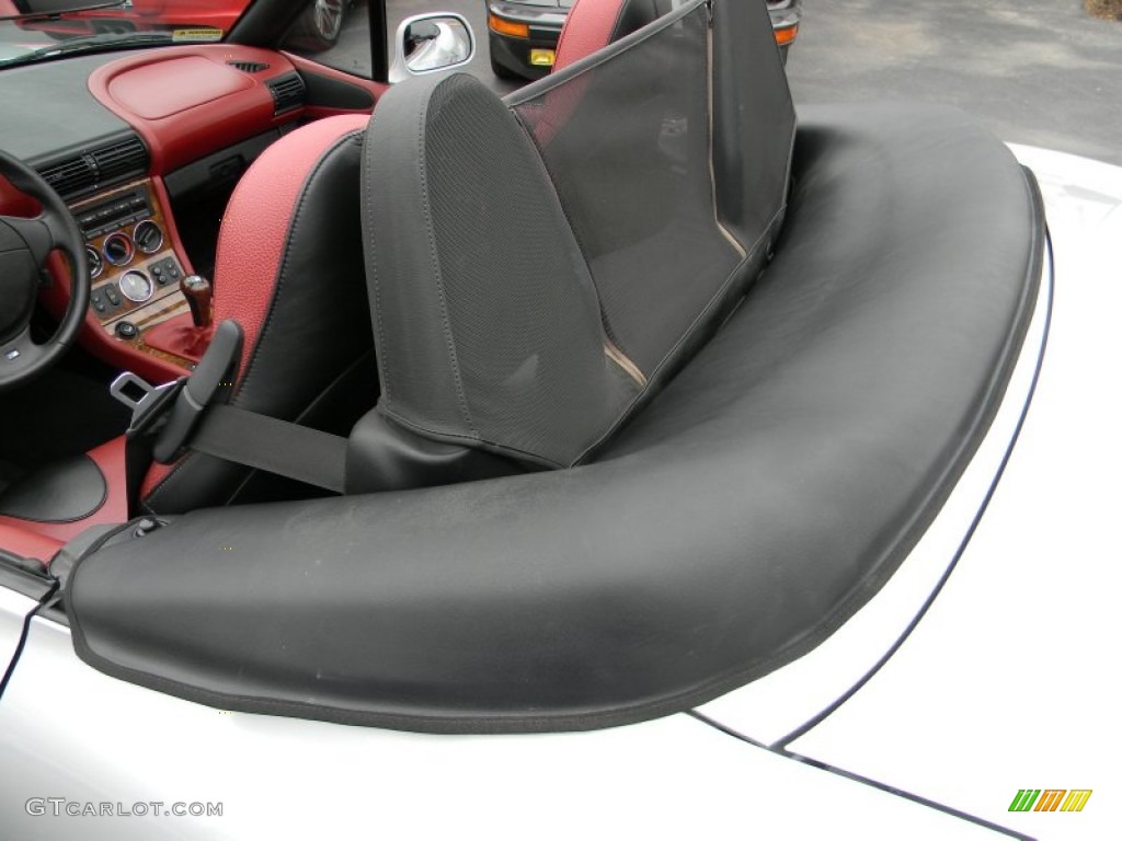 2001 Z3 3.0i Roadster - Titanium Silver Metallic / Tanin Red photo #27