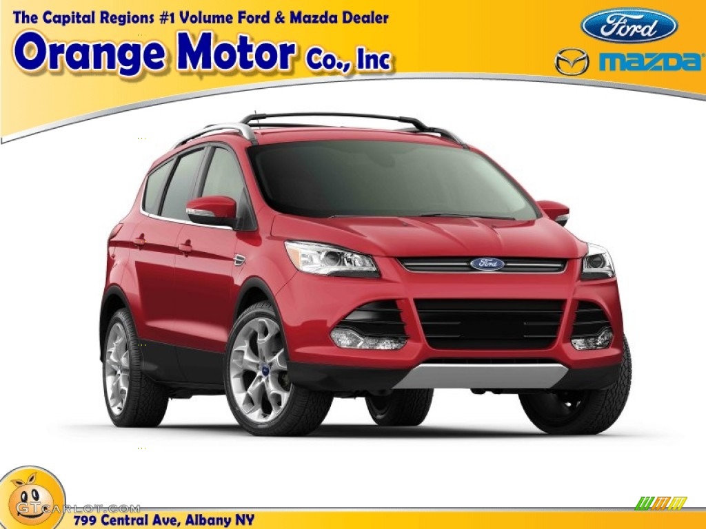 2014 Escape SE 1.6L EcoBoost 4WD - Ruby Red / Charcoal Black photo #1