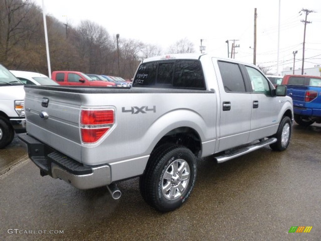 2014 F150 XLT SuperCrew 4x4 - Ingot Silver / Steel Grey photo #8