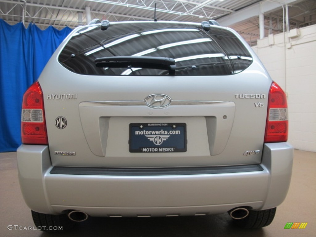 2007 Tucson Limited 4WD - Platinum Metallic / Gray photo #8