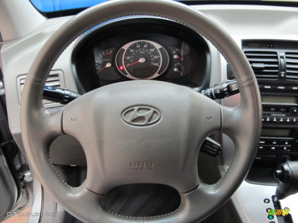 2007 Tucson Limited 4WD - Platinum Metallic / Gray photo #37