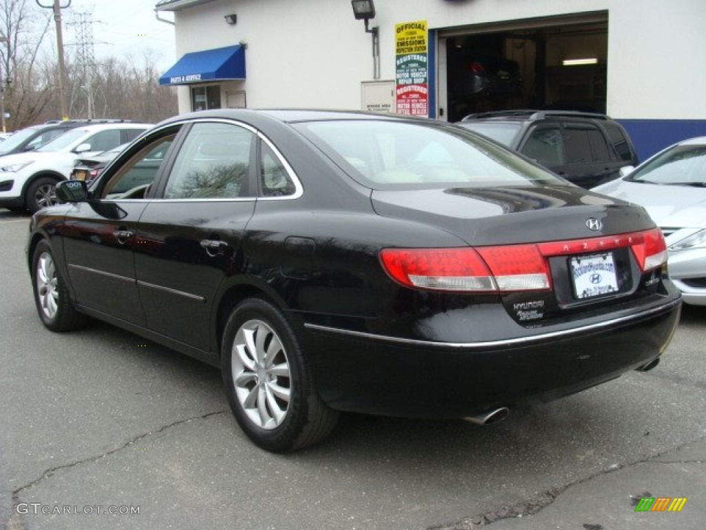 2007 Azera Limited - Ebony Black / Beige photo #6