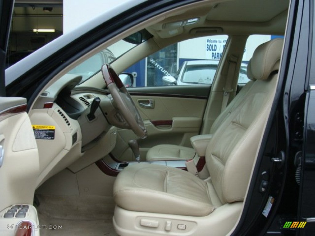 2007 Azera Limited - Ebony Black / Beige photo #10