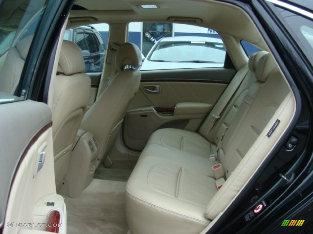2007 Azera Limited - Ebony Black / Beige photo #20