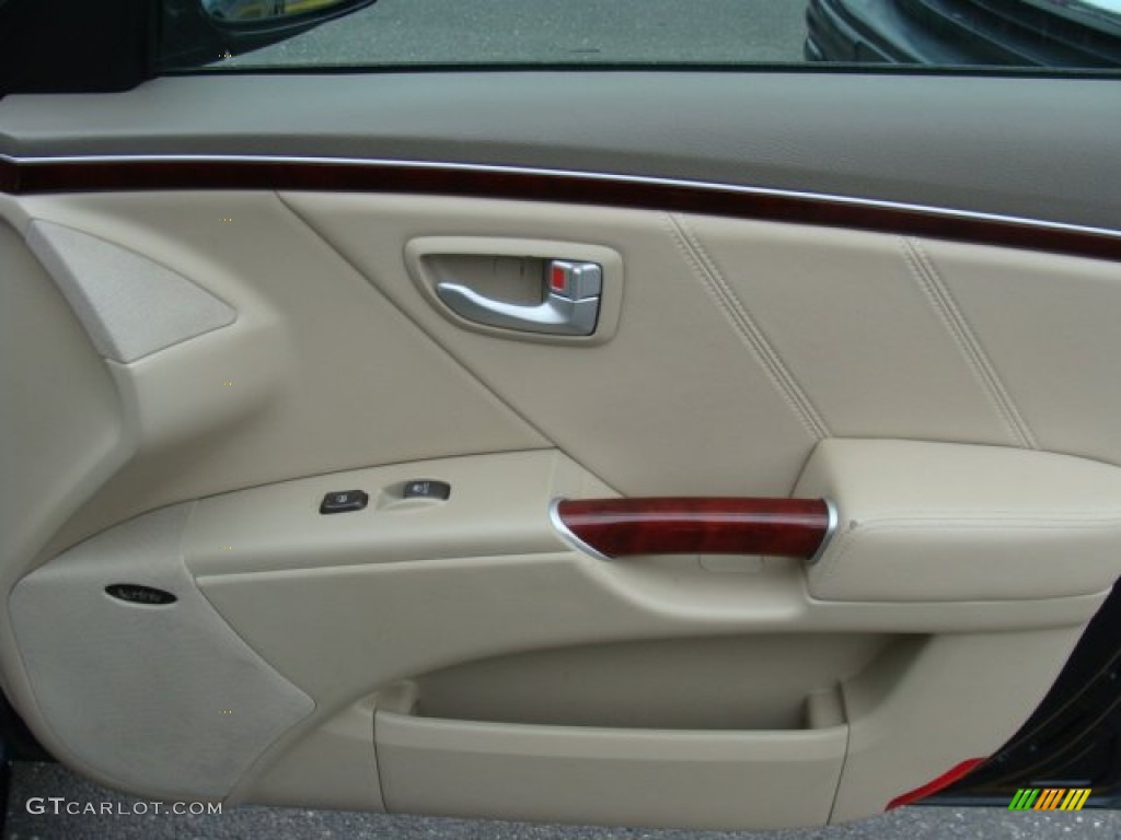 2007 Azera Limited - Ebony Black / Beige photo #24