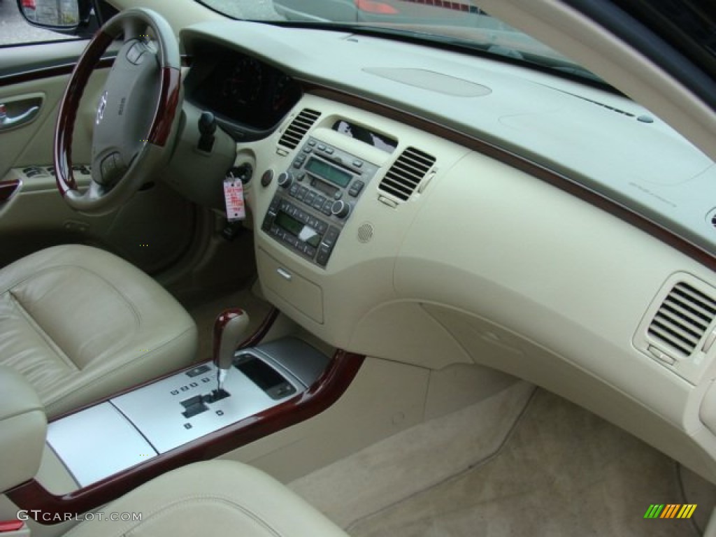 2007 Azera Limited - Ebony Black / Beige photo #25