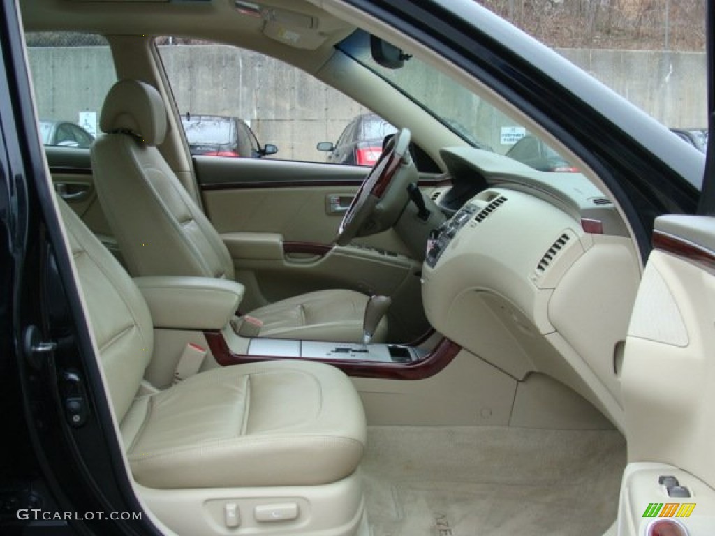 2007 Azera Limited - Ebony Black / Beige photo #26