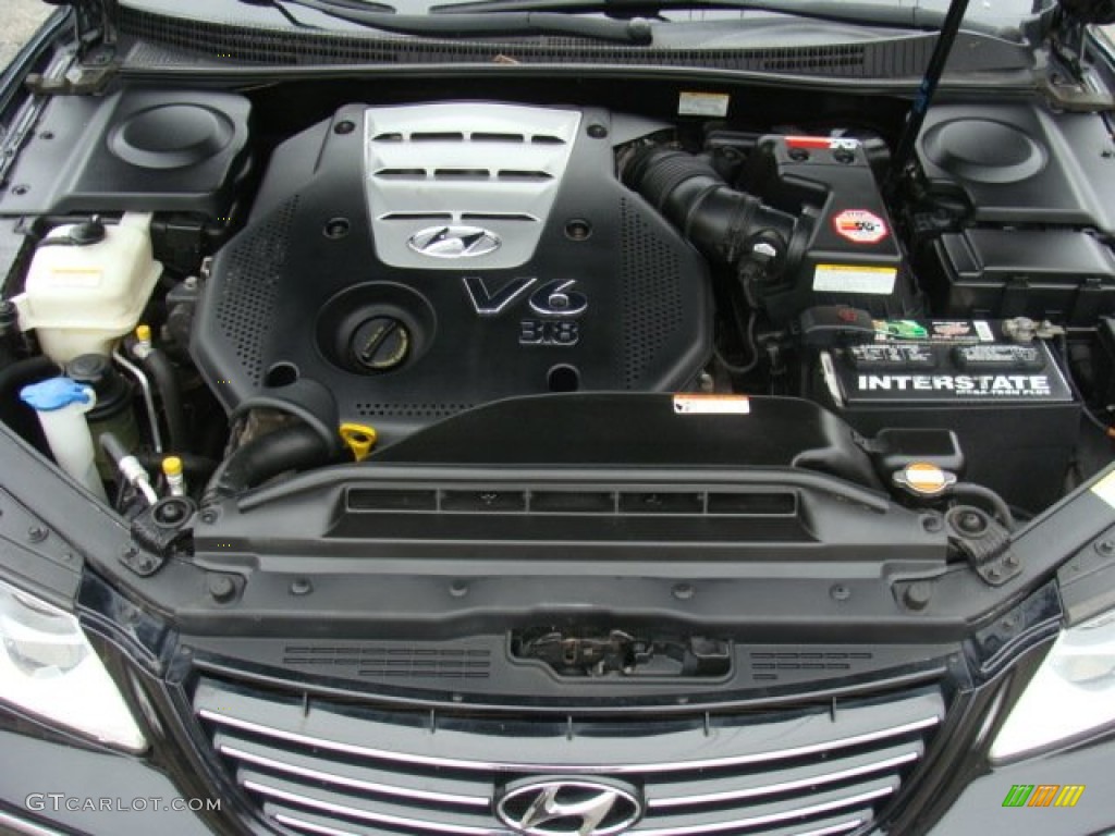 2007 Azera Limited - Ebony Black / Beige photo #29
