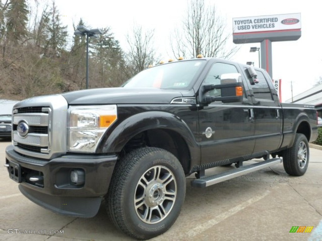 2014 F250 Super Duty Platinum Crew Cab 4x4 - Kodiak Brown Metallic / Platinum Pecan Leather photo #3