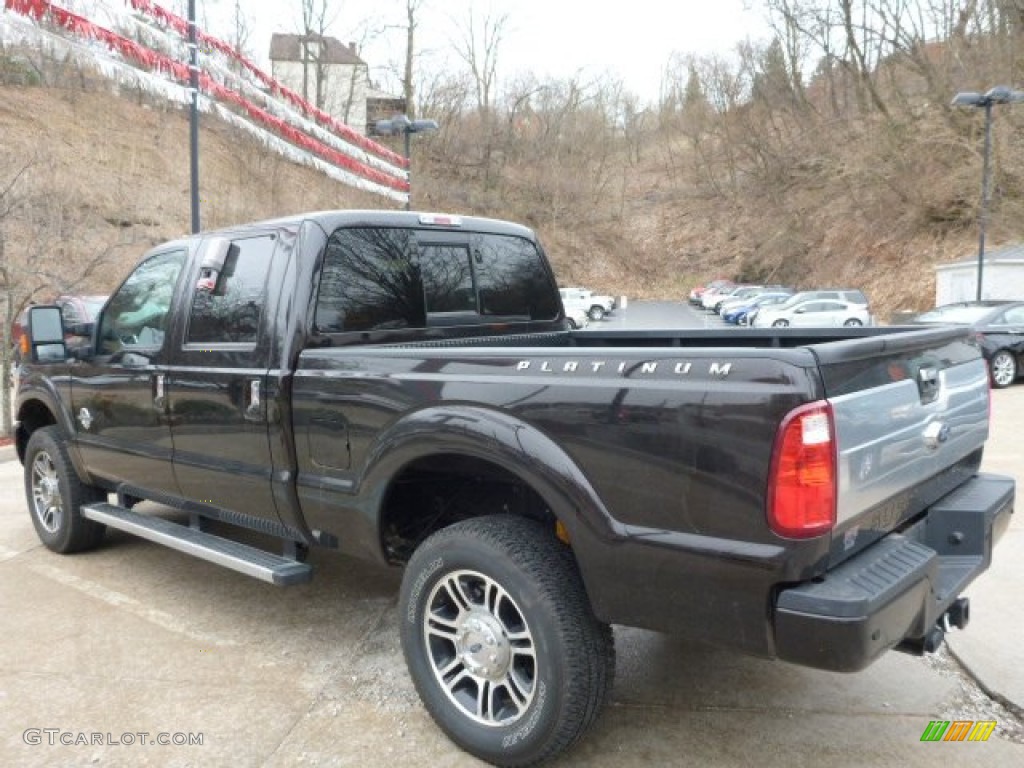 2014 F250 Super Duty Platinum Crew Cab 4x4 - Kodiak Brown Metallic / Platinum Pecan Leather photo #17