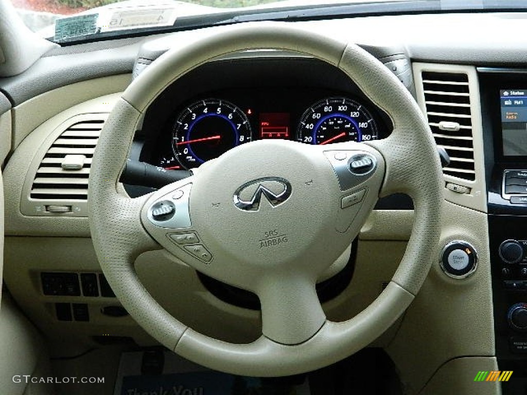 2010 Infiniti FX 35 AWD Wheat Steering Wheel Photo #92282341