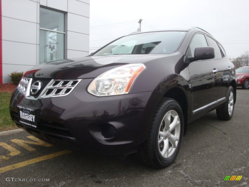 2011 Rogue SV AWD - Black Amethyst / Black photo #1