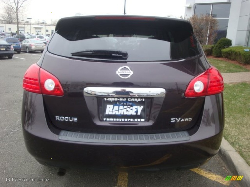 2011 Rogue SV AWD - Black Amethyst / Black photo #6
