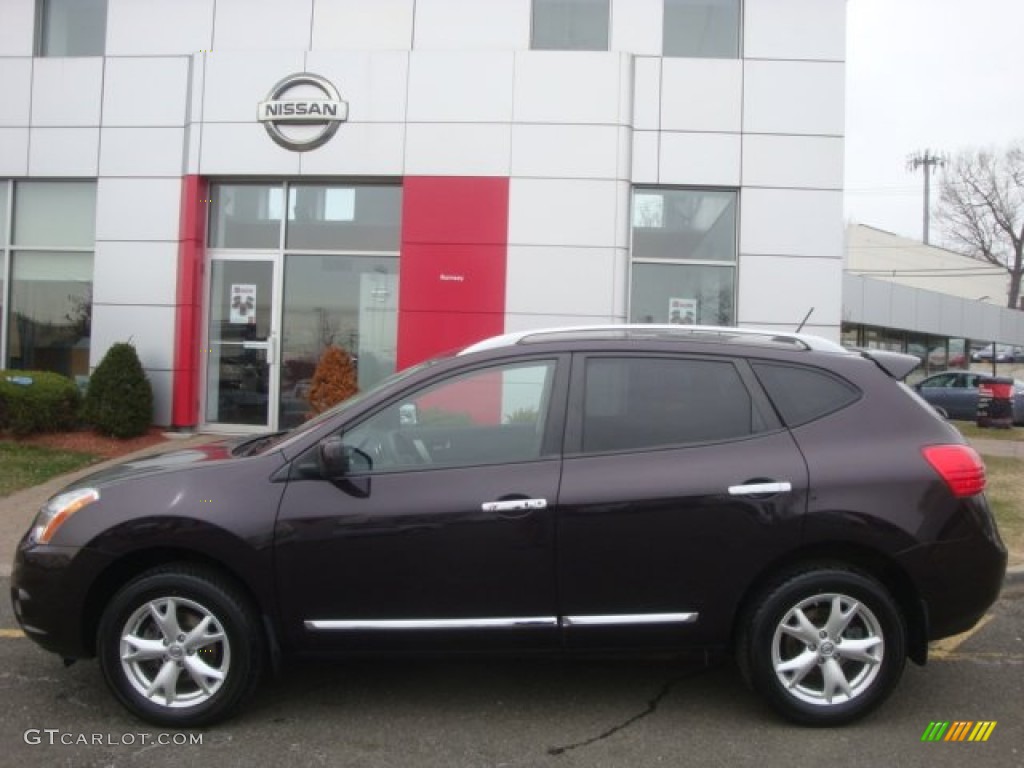 2011 Rogue SV AWD - Black Amethyst / Black photo #8